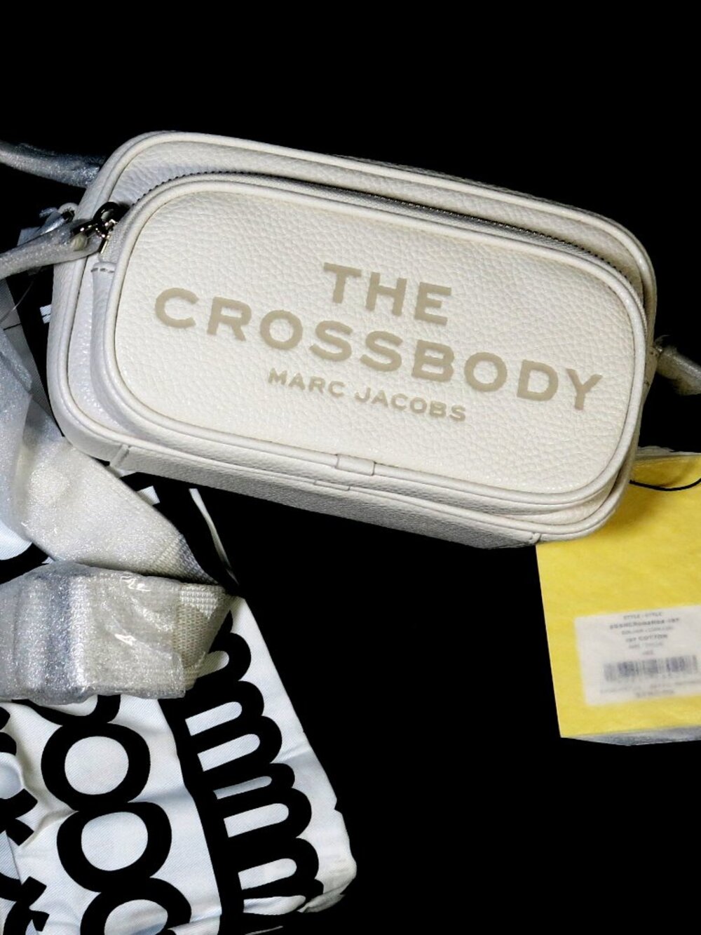 Marc Jacobs The Crossbody Bag, Cotton, White- Cotton, NWT, Sold Out